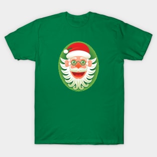 Smiling Santa Claus celebrating Christmas in Hipster style T-Shirt